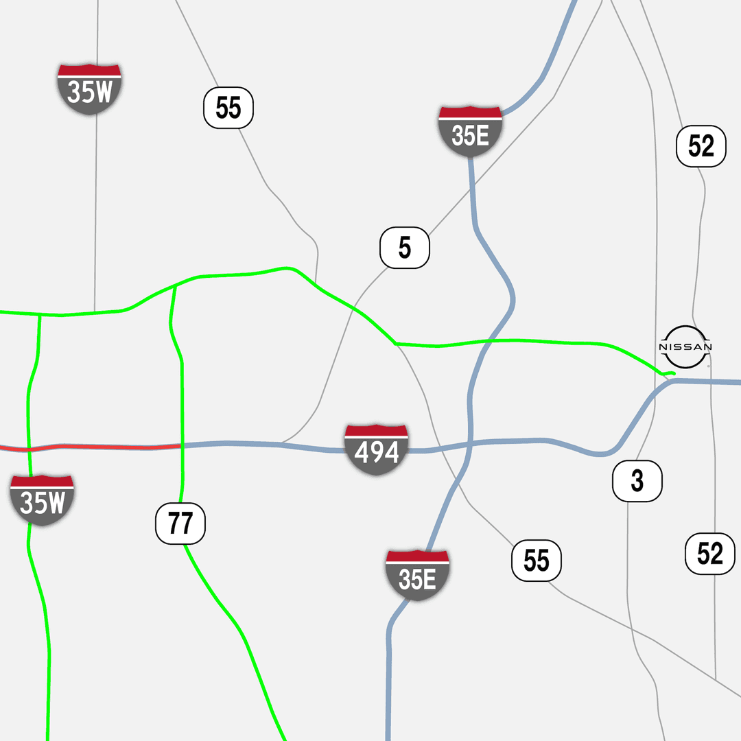 DIRECTIONS TO INVER GROVE NISSAN DURING ROAD CONSTRUCTION Luther Nissan