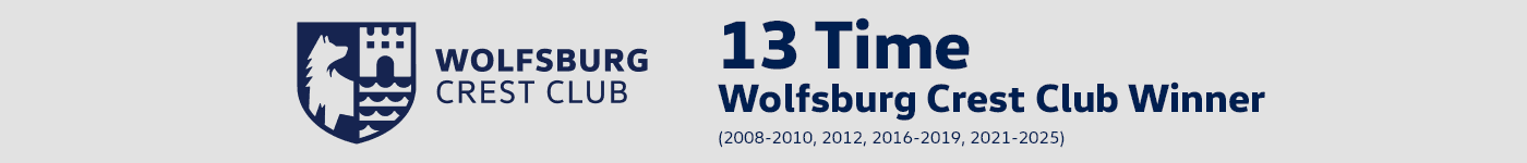 13 Time Wolfsburg Crest Club Winner Subtext (2008-2010, 2012, 2016-2019, 2021-2025)