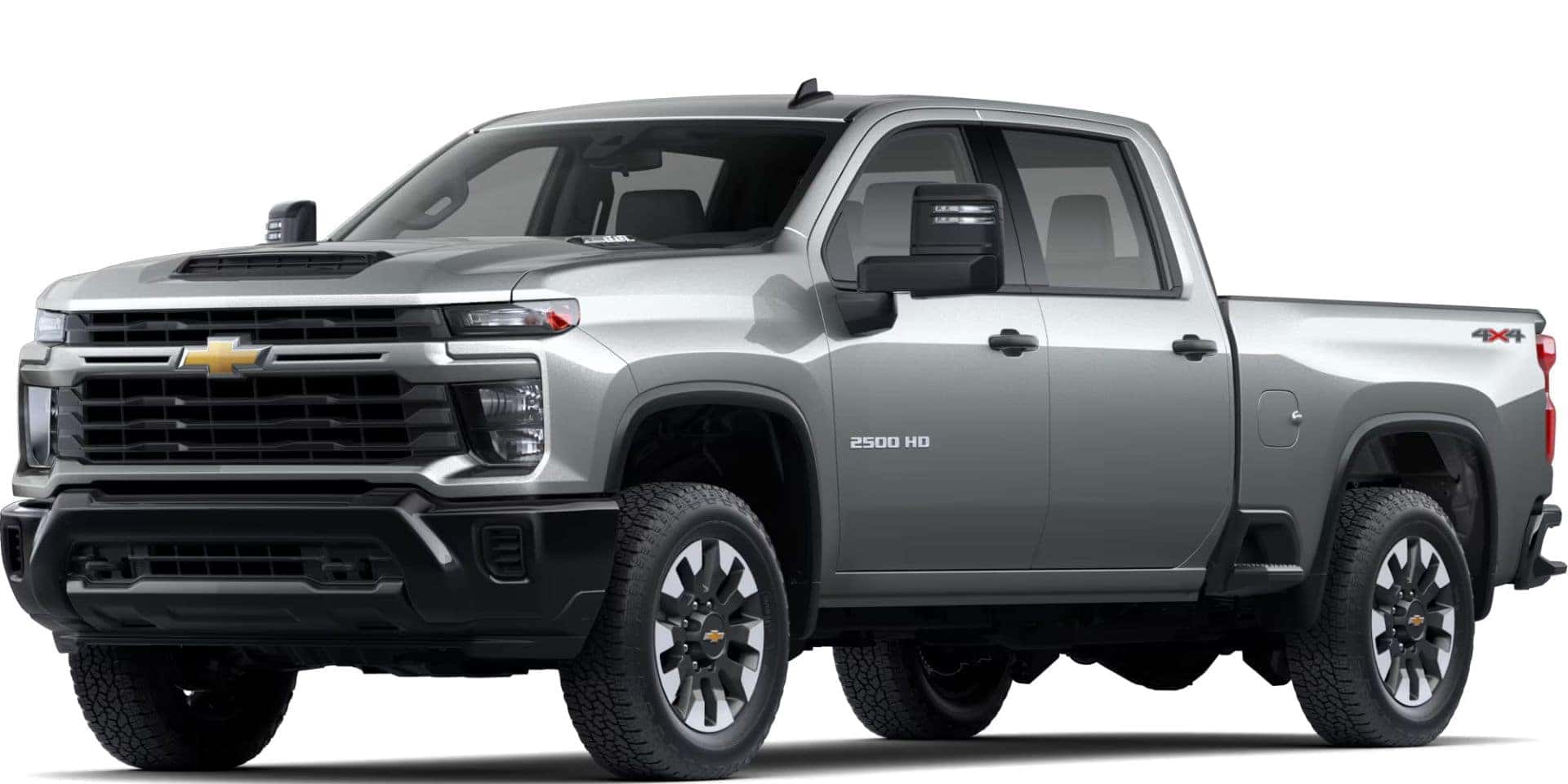 2025 Chevrolet Silverado HD Custom in Sterling Gray Metallic exterior paint