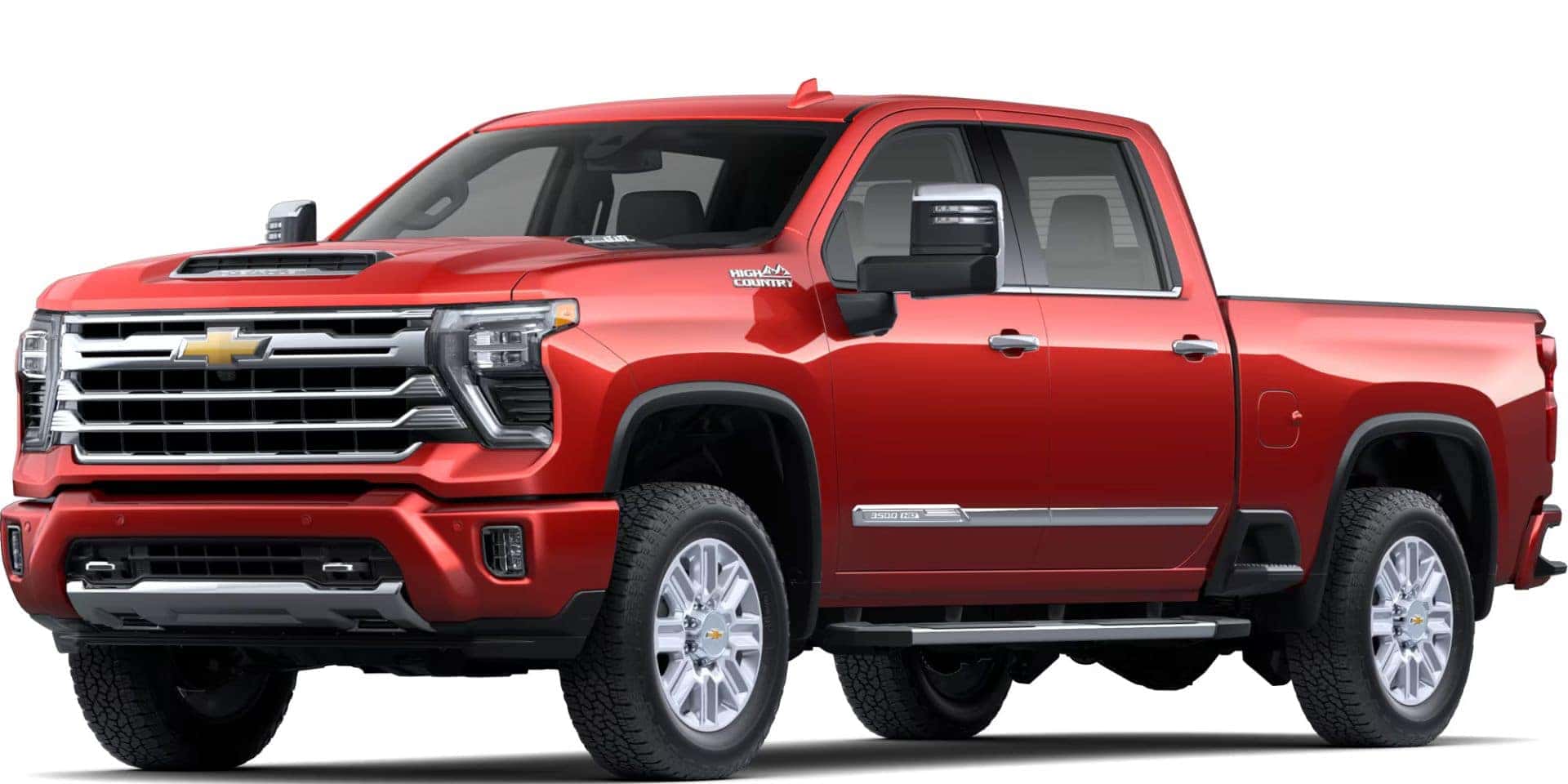 2025 Chevrolet Silverado HD High Country in Radiant Red Tintcoat exterior paint