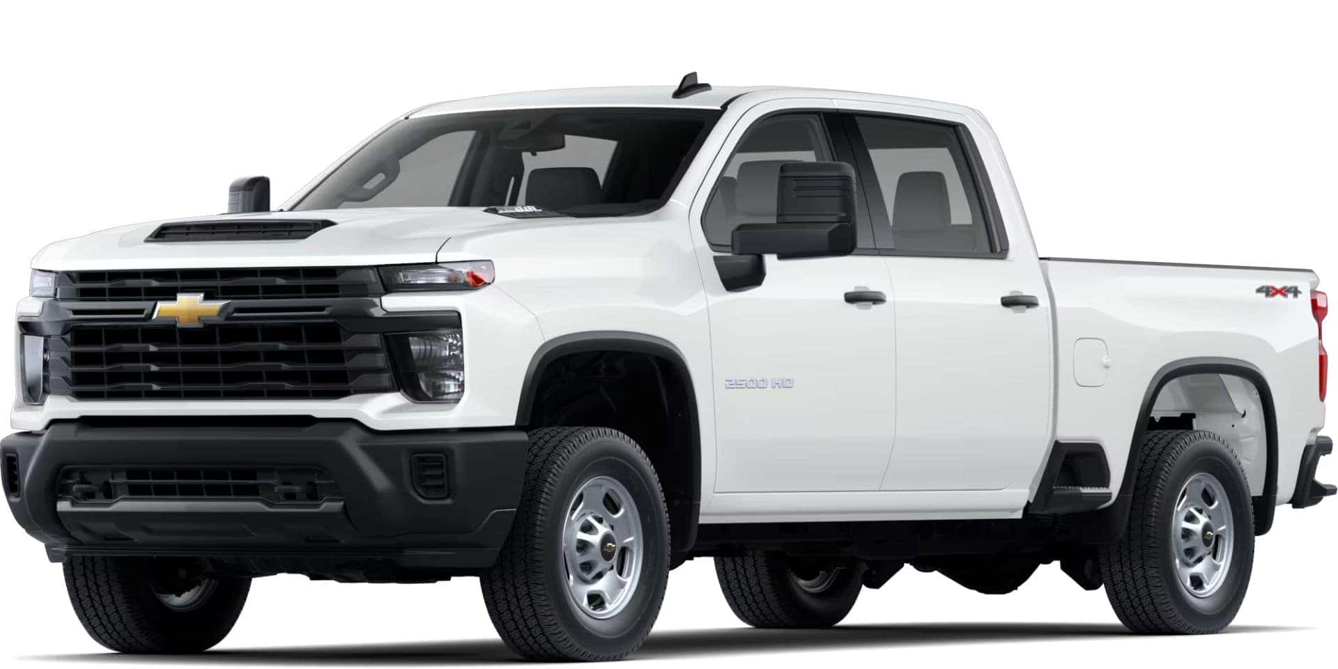 2025 Chevrolet Silverado HD WT in Summit White exterior paint
