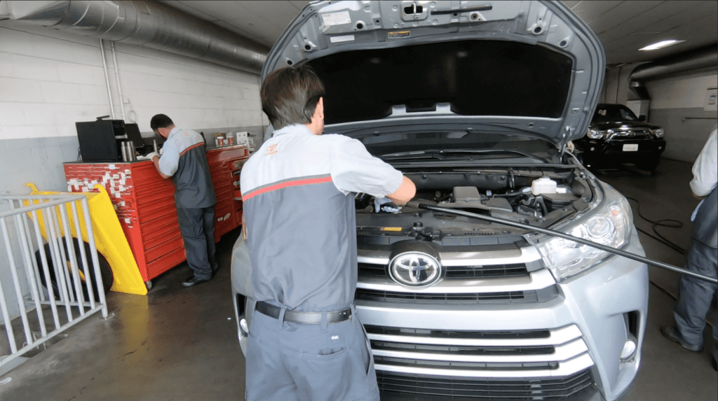 One Toyota of Oakland Mechanic Working