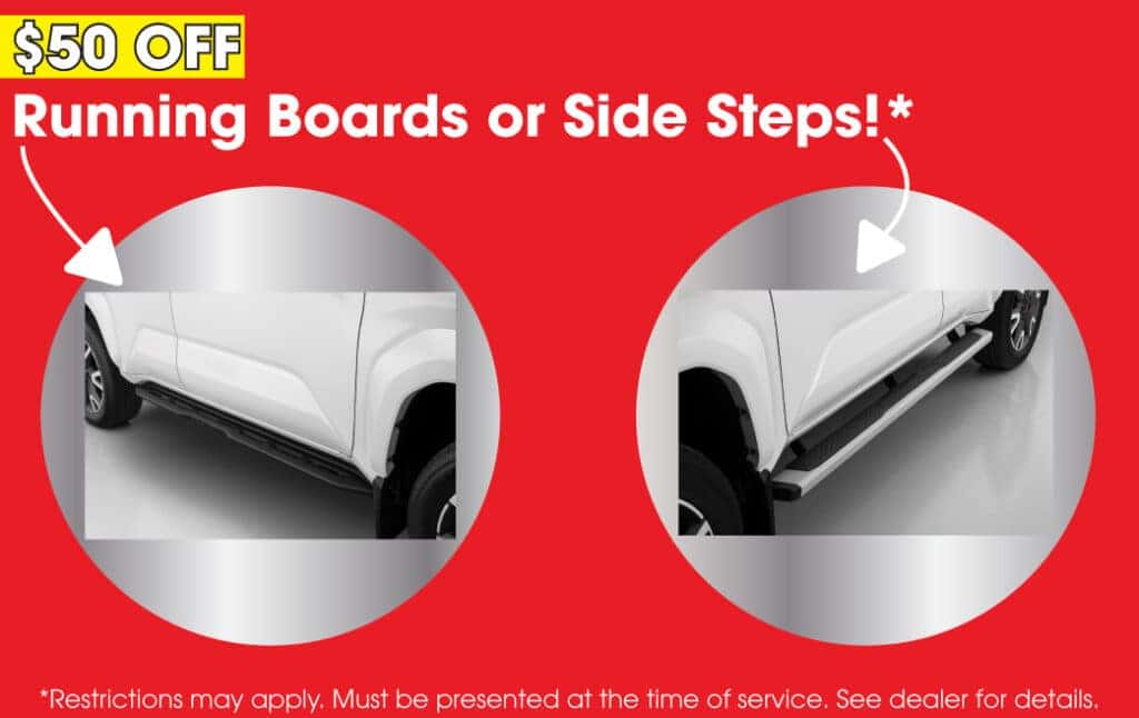 Running Boards and Side Steps Coupon