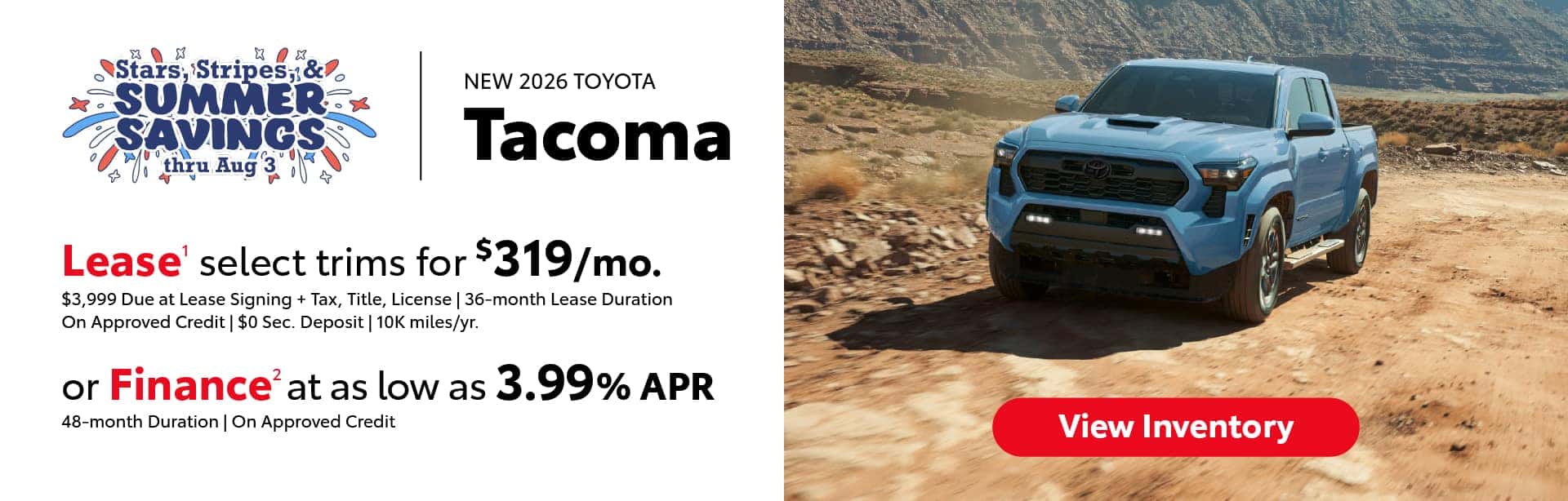 26 Jul Summer Tacoma Desktop