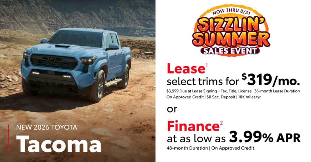 New 2026 Tacoma Specials
