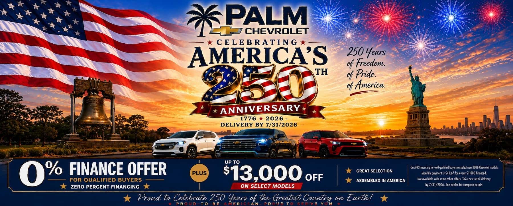 0% financing on select vehicles