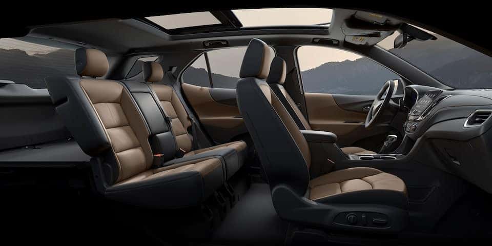 side profile of the interior of an suv