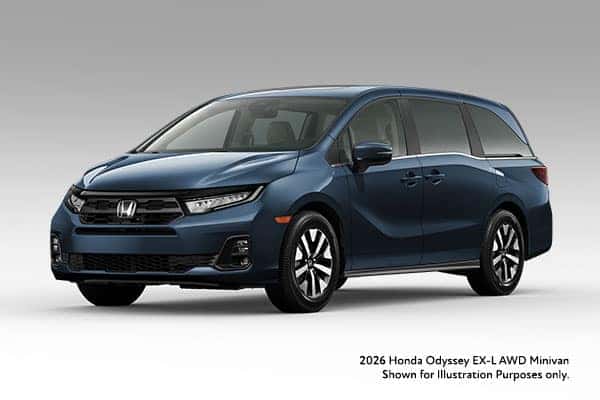 New 2026 Honda Odyssey EX-L Minivan