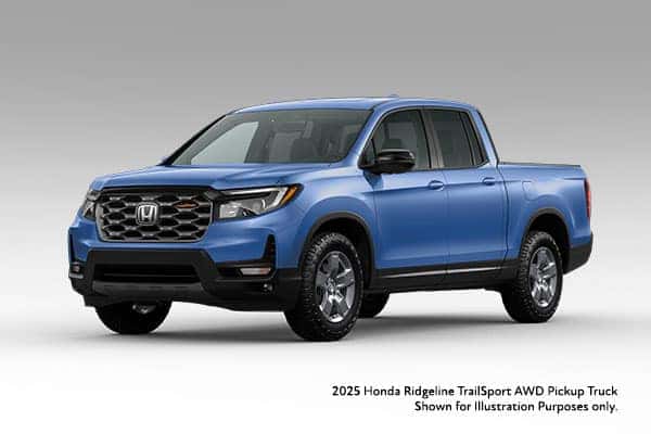 New 2025 Honda Ridgeline TrailSport AWD Pickup Truck