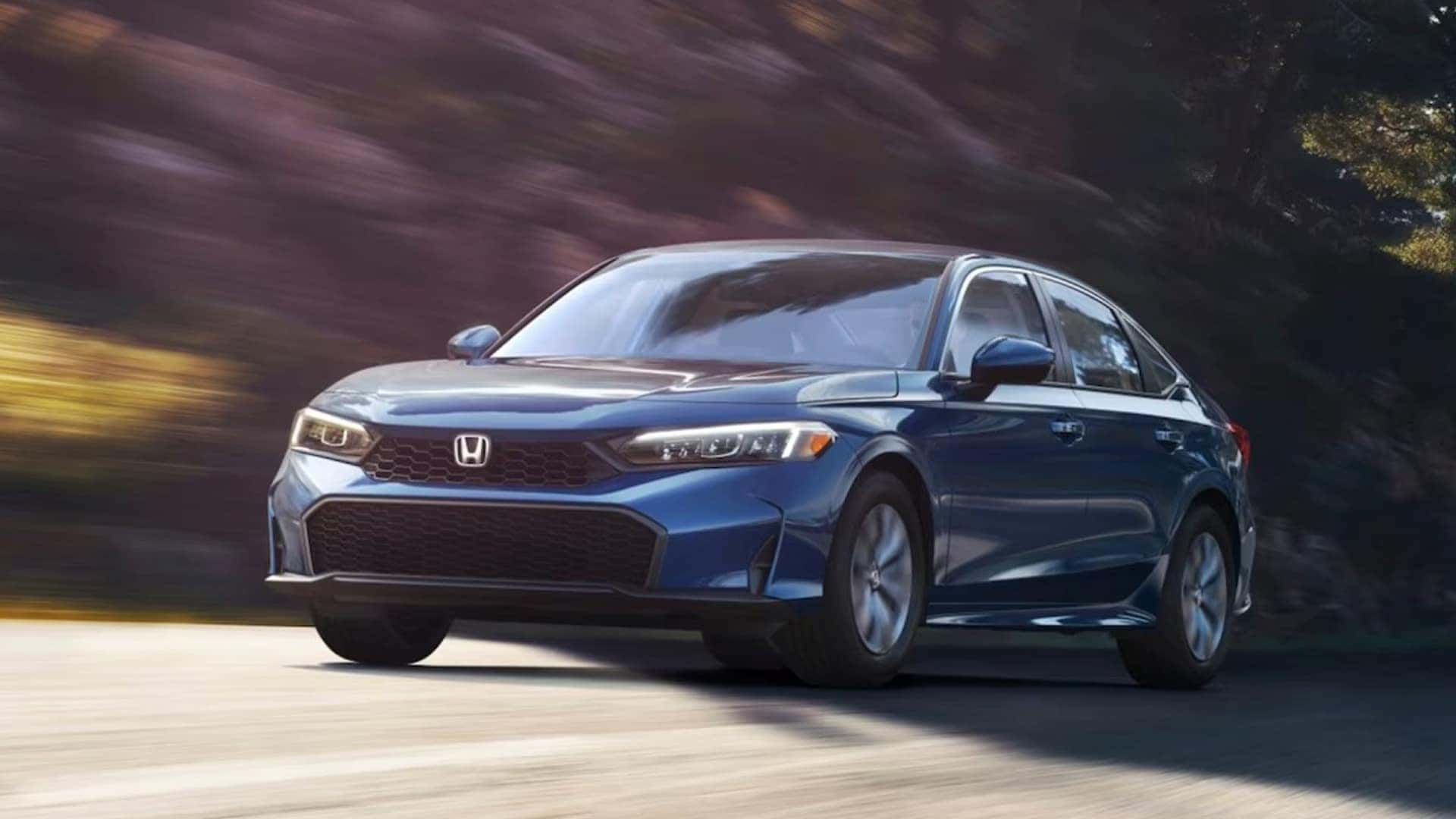 2025 honda civic driving on road