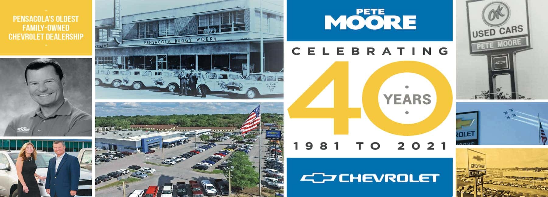 celebrating 40 years at Pete Moore Chevrolet