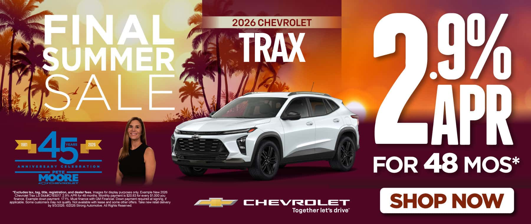 2026 Chevrolet Trax 2.9% APR*