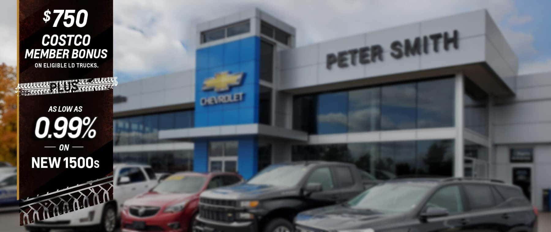 Fall Costco Silverado Sierra Low Interest Peter Smith GM Belleville Homepage Banner 2