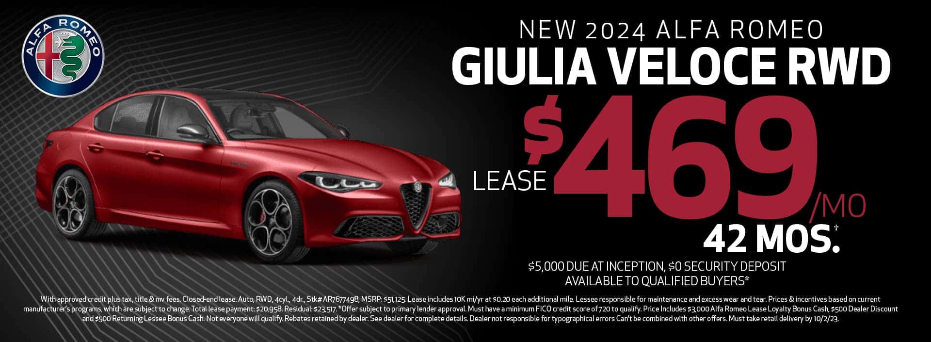 September Giulia Lease Special