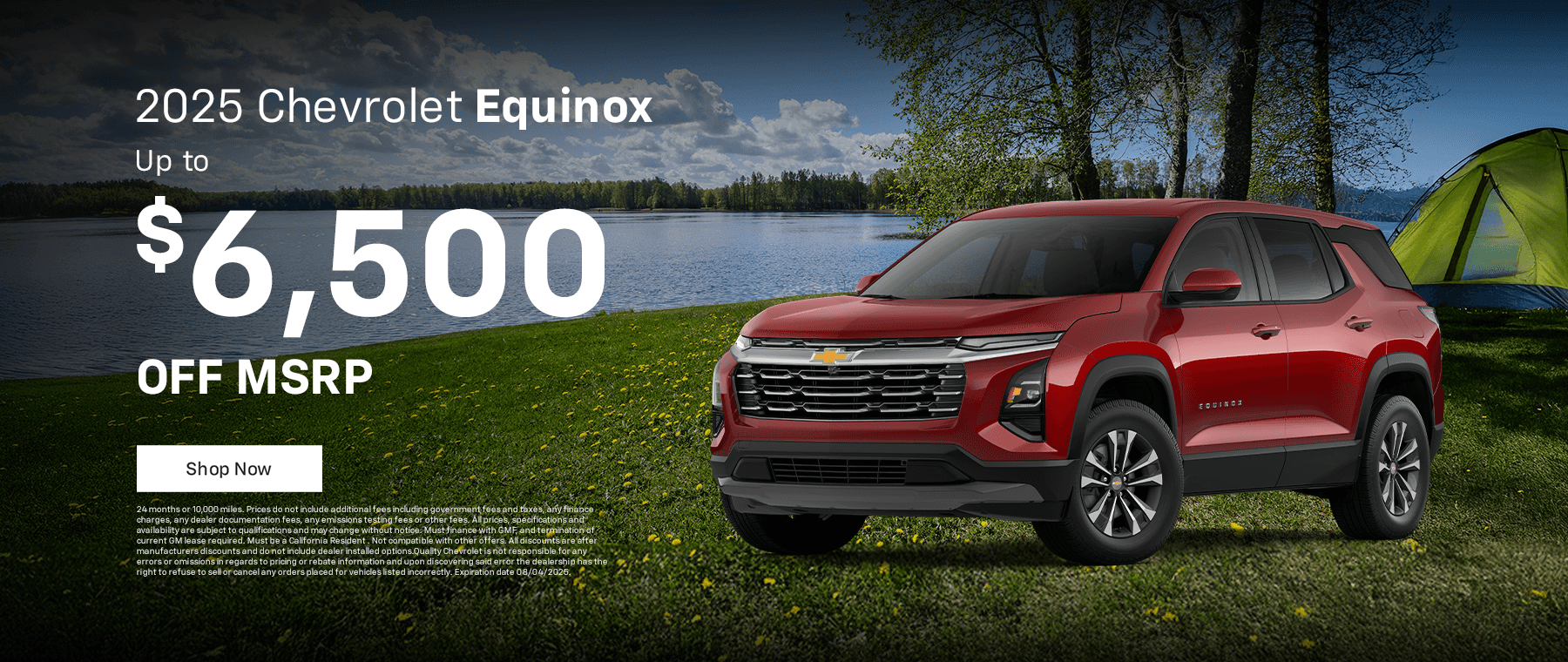 2026 Equinox Subtext: 6500 Off MSRP