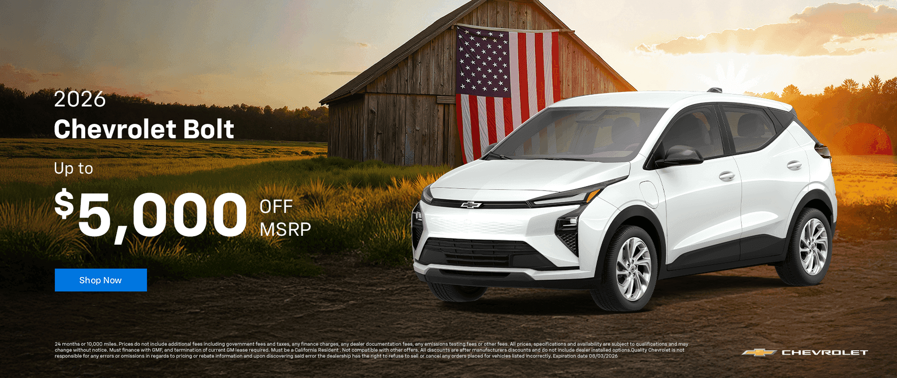 2026 Bolt Up to $5000 off MSRP