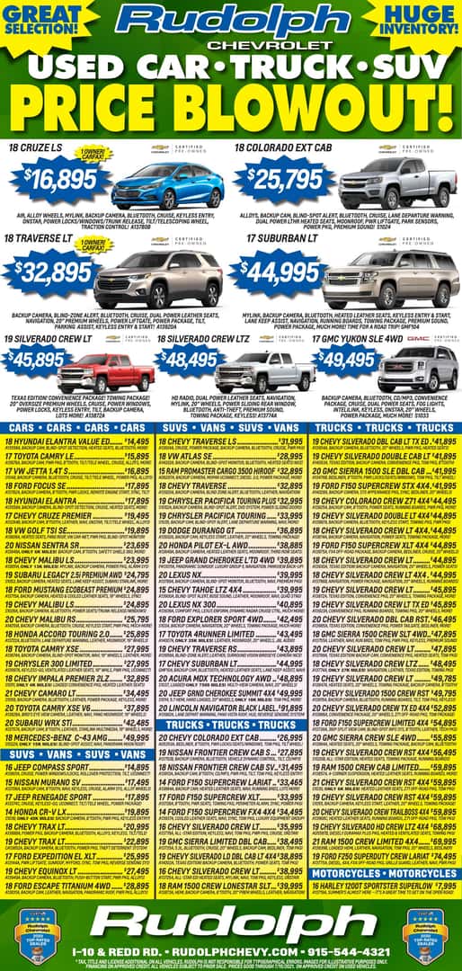 Rudolph Weekly Print Ad