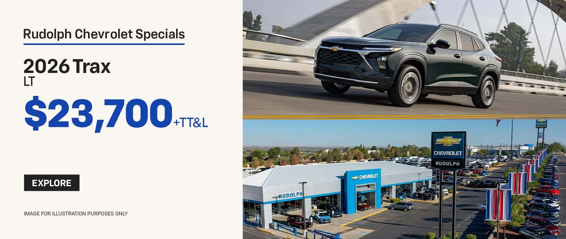 2026 Chevy Trax - $23,700 + TTL