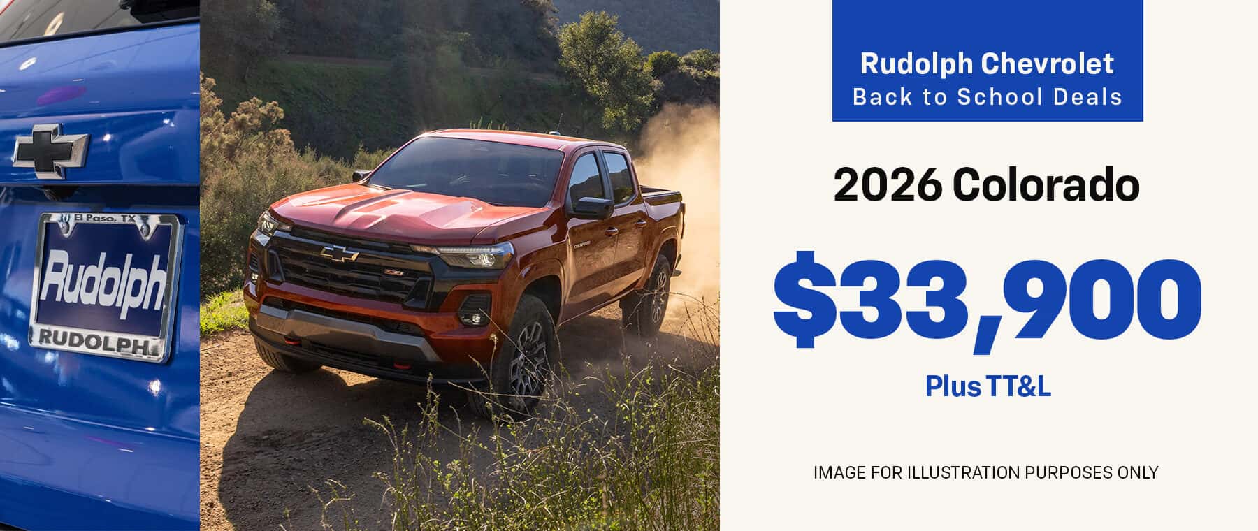 Chevy Colorado - $33,900 + TT&L