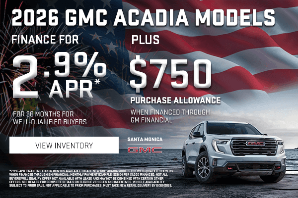2026 GMC Acadia Models