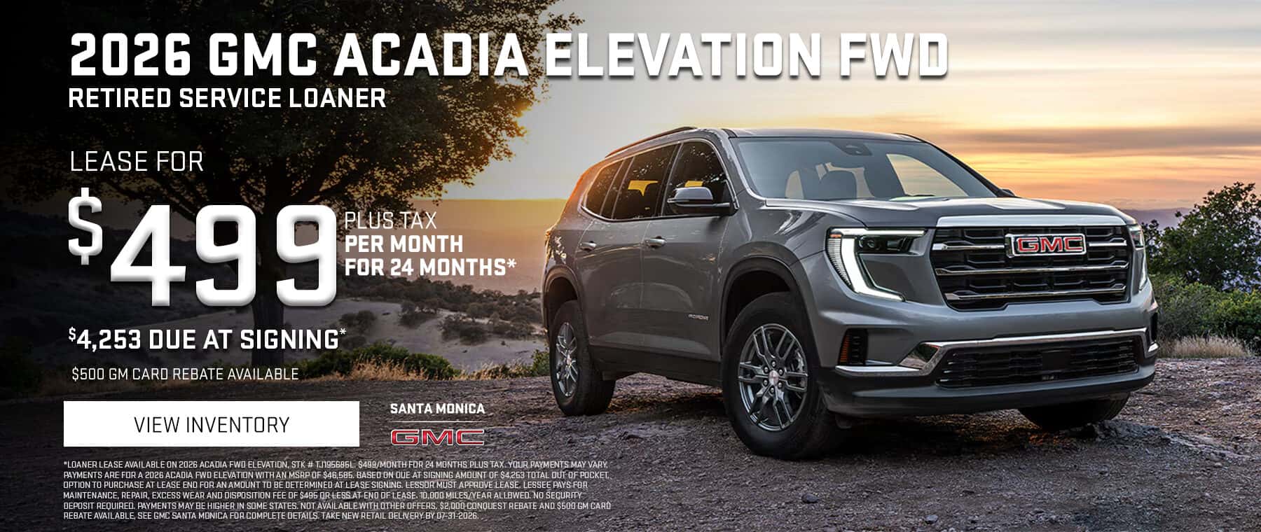 2026 GMC Acadia Santa Monica GMC