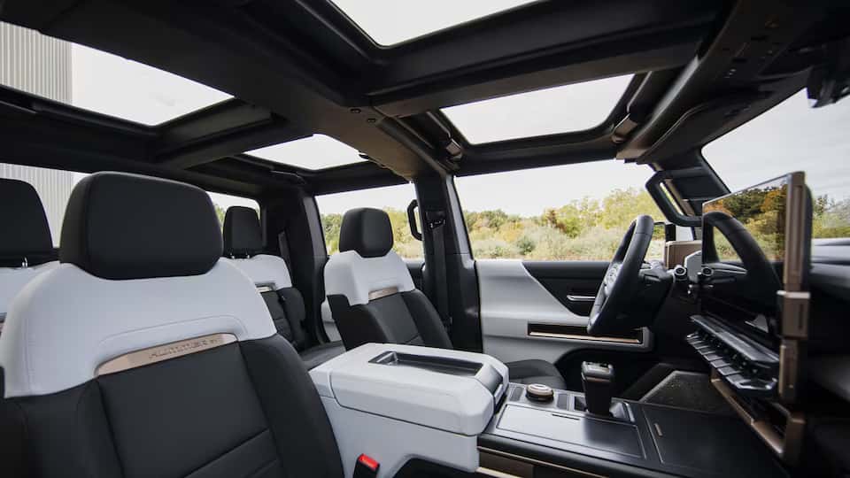 Gmc hummer ev suv interior discount