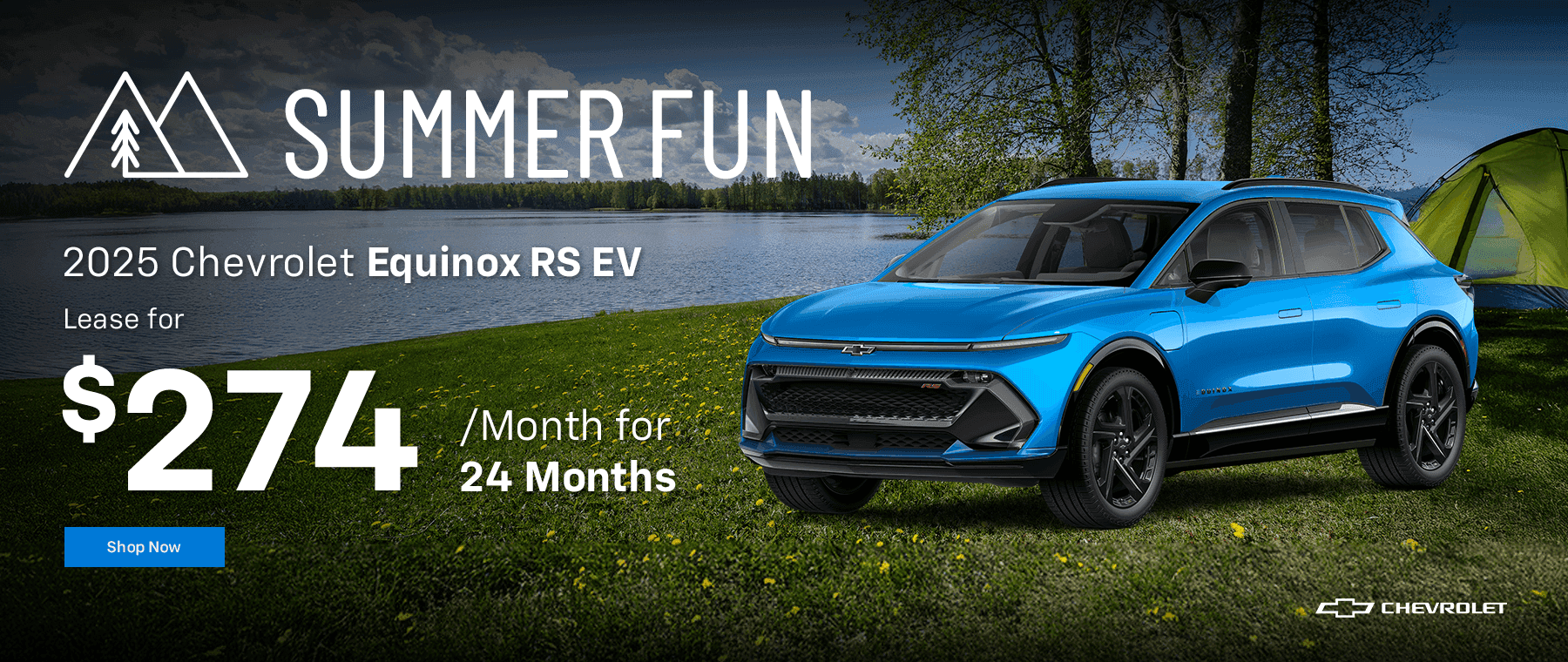 2025 Equinox RS EV Lease for $274 per month for 24 months