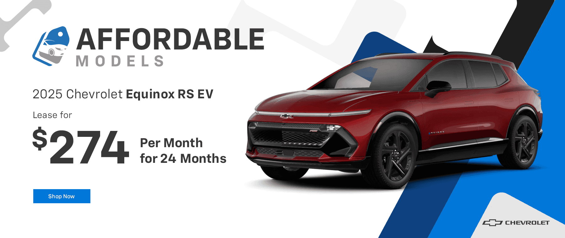 2025 Equinox RS E Lease for $274 per month for 24 months