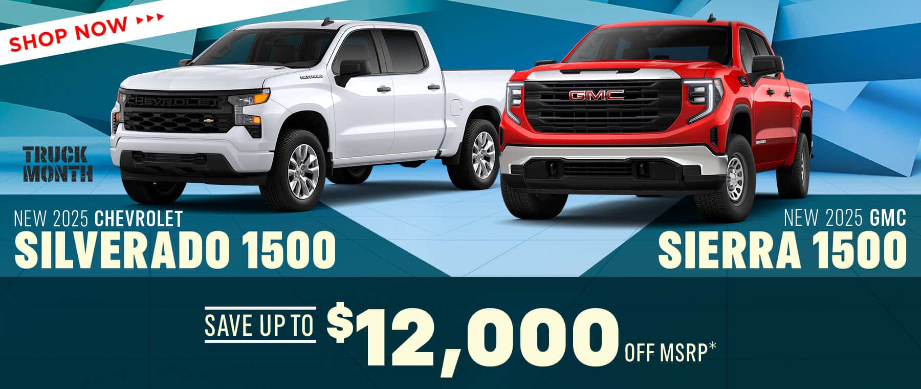 2025 GMC Sierra 1500 and 2025 Chevrolet Silverado 1500 offer