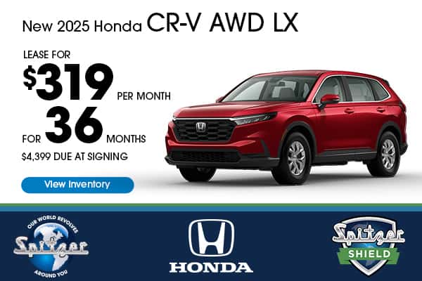 2025 Honda CR-V AWD LX - Lease for $319/mo for 36 Months