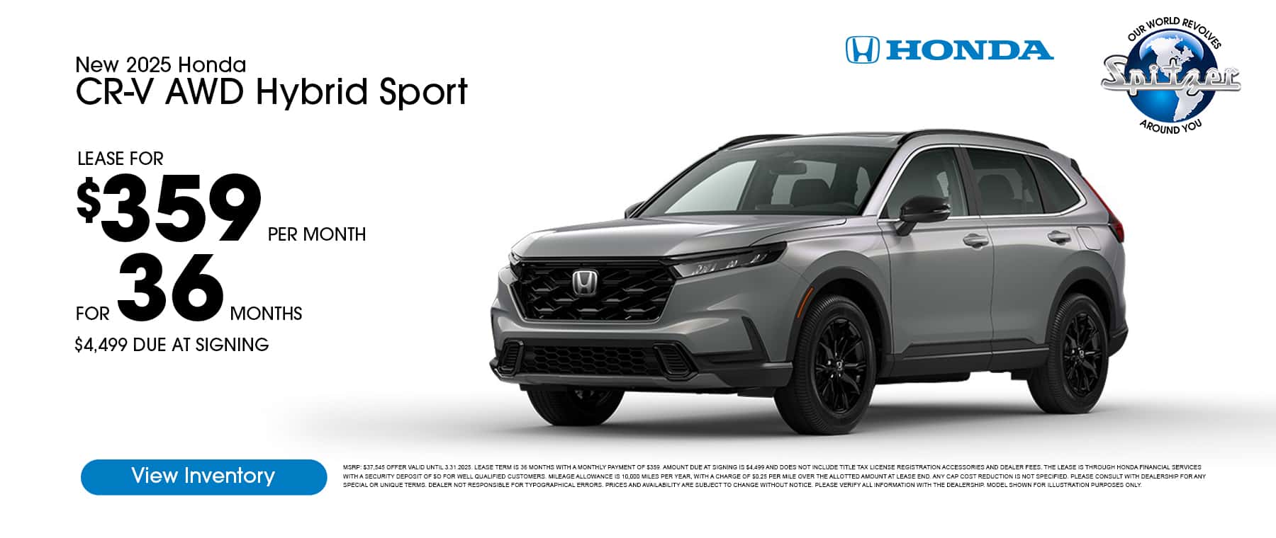 03.2025_Carrera_Lease a New 2025 CR-V AWD Hybrid Sport for $359 a Month for 36 Months!