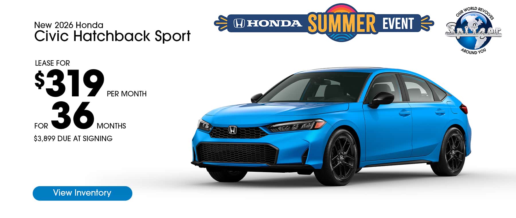 08.2025_Carrera_Lease a New 2026 Honda Civic Hatchback Sport for $319/mo!