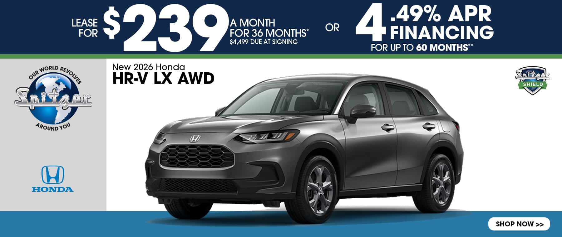 06.2026_2026 Honda HR-V_Lease for $239 for 36 mo OR 4.49% for 60 mo