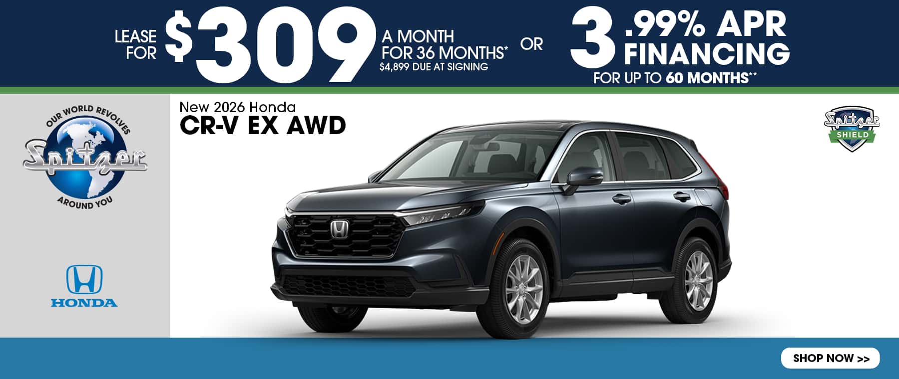 08.2026_Honda CRV_Lease for $309 for 36 mo OR 3.99%