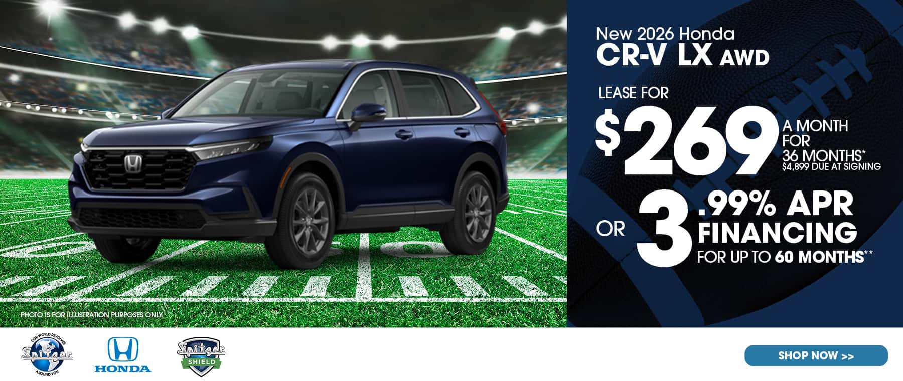 10.2026_Honda CRV_Lease for $269 for 36 mo OR 3.99% for 60 mo