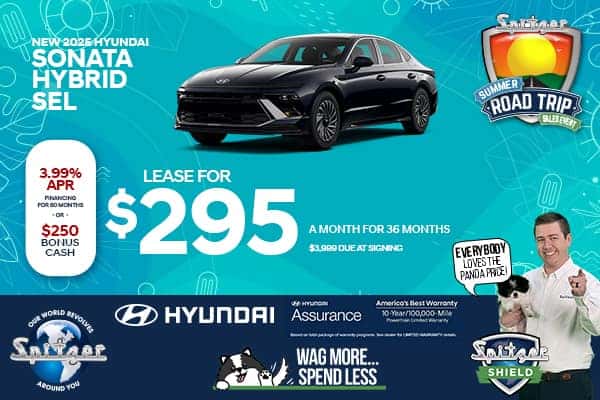 2025 Hyundai Sonata Hybrid SEL - Lease for $295/mo for 36 Months