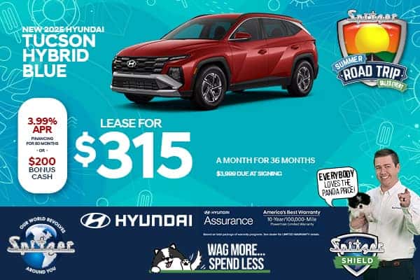 2025 Hyundai Tucson Hybrid Blue - Lease for $315/mo for 36 Months 