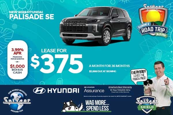 2025 Hyundai Palisade SE - Lease for $375/mo for 36 Months 