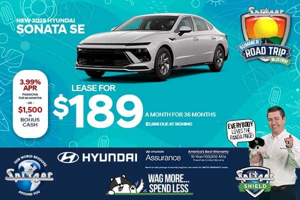 2025 Sonata SE - Lease for $189/mo for 36 Months