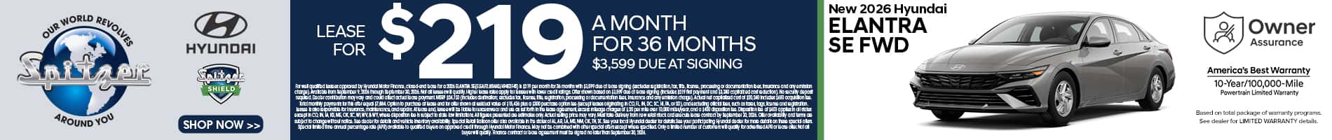09.2026_Hyundai Elantra_Lease for $219 for 36 mo