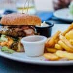 Hamburger and French Fries