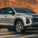 Chevy equinox parked in front of brick wall