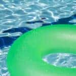Inner Tube Floating in Pool
