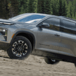traverse in grey off-roading