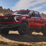 Chevy Silverado in Red