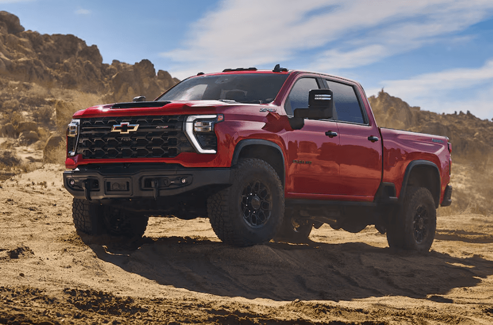Chevy Silverado in Red
