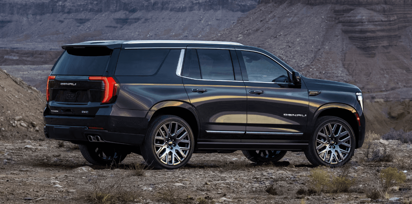 Black GMC Yukon Denali full-size SUV