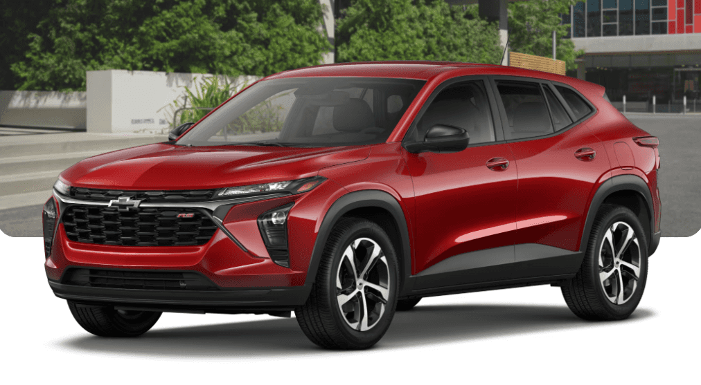 Red Chevrolet Trax compact SUV