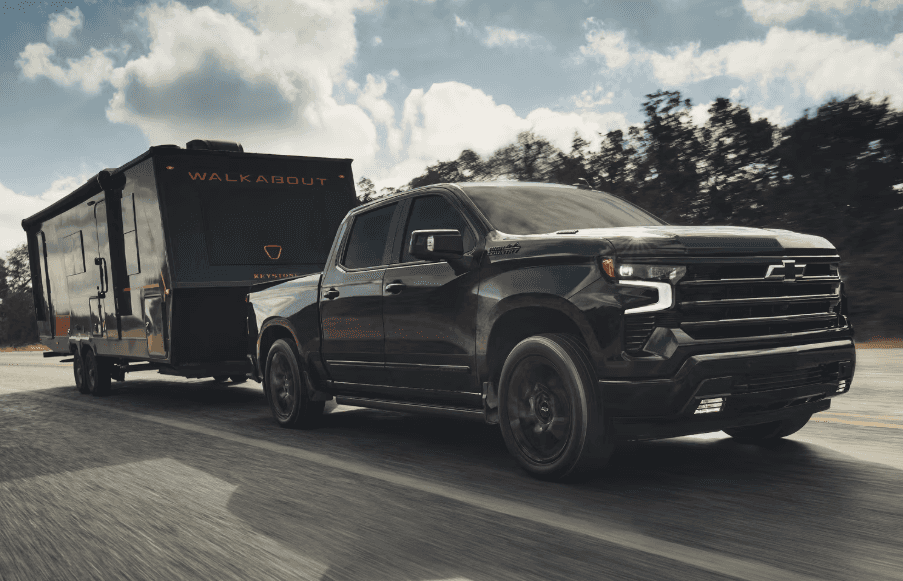 2026 Chevy Silverado 1500 running on street