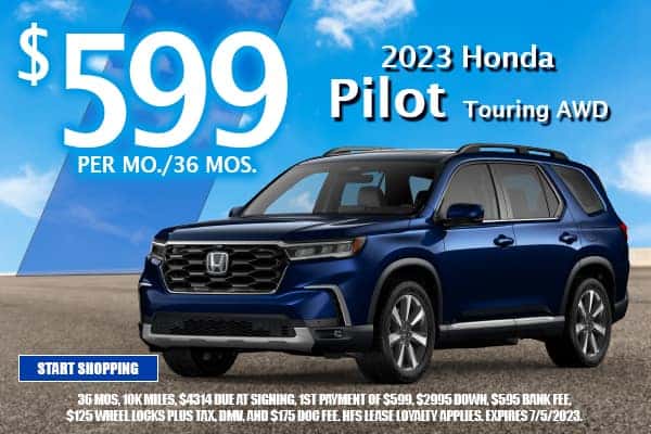 Lease a 2023 Honda Pilot Touring AWD